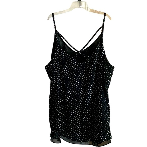 torrid Tops - Torrid Black Star Sleeveless Tank Blouse Size 6 Emo Goth Indie Sleaze Plus Size